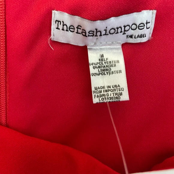 NWT the fashion poet red midi dress - Picture 4 of 8